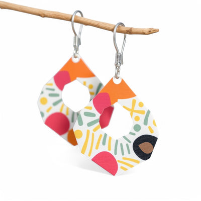 Eco Jewelry 101 - Stacked Upcycled Paper Earrings