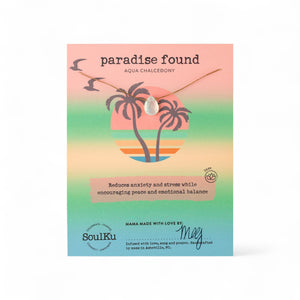 Paradise Found Aqua Calcedony Necklace