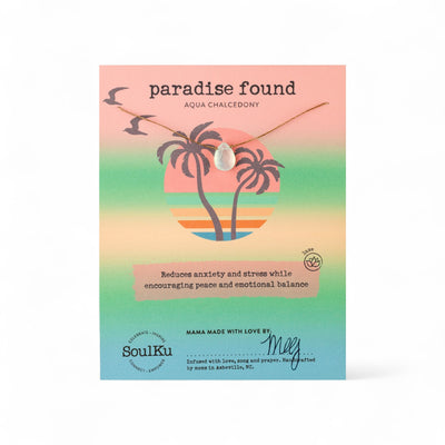 Paradise Found Aqua Calcedony Necklace
