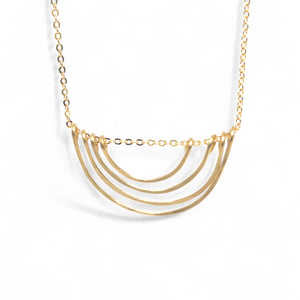 Parker Hand-hammered Brass Necklace