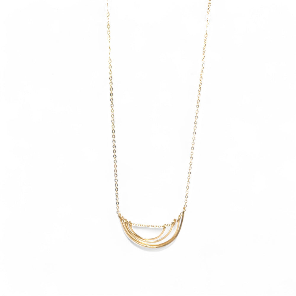 Parker Hand-hammered Brass Necklace