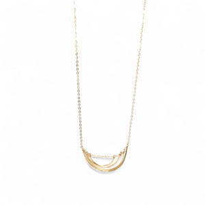 Parker Hand-hammered Brass Necklace