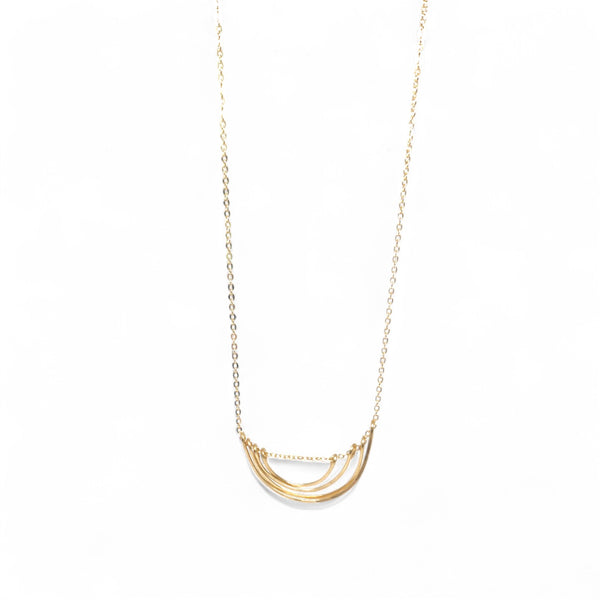 Parker Hand-hammered Brass Necklace