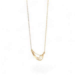 Parker Hand-hammered Brass Necklace