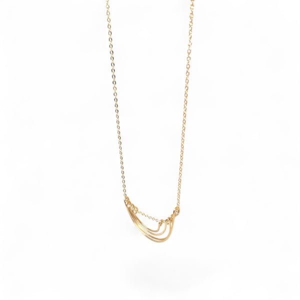 Parker Hand-hammered Brass Necklace