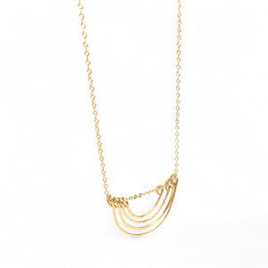 Parker Hand-hammered Brass Necklace