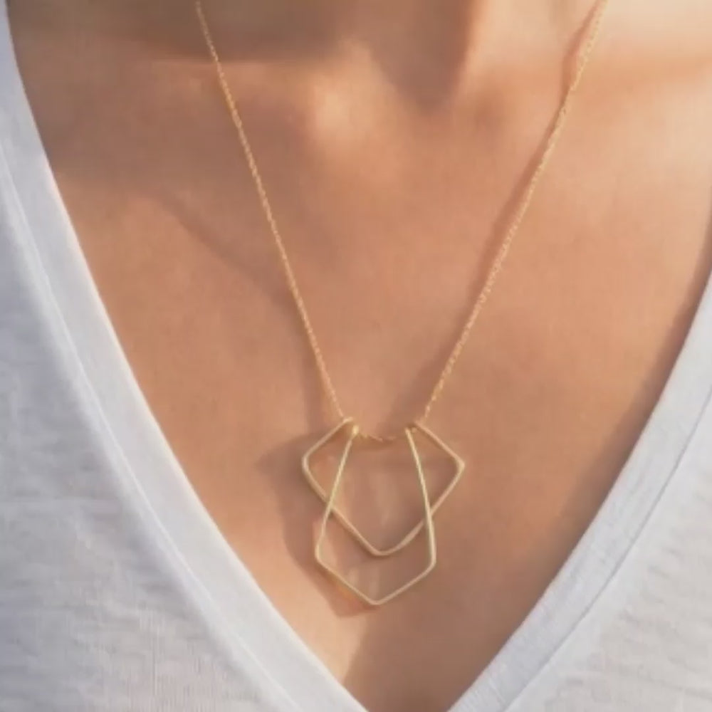 Ylva Hand-hammered Brass Necklace
