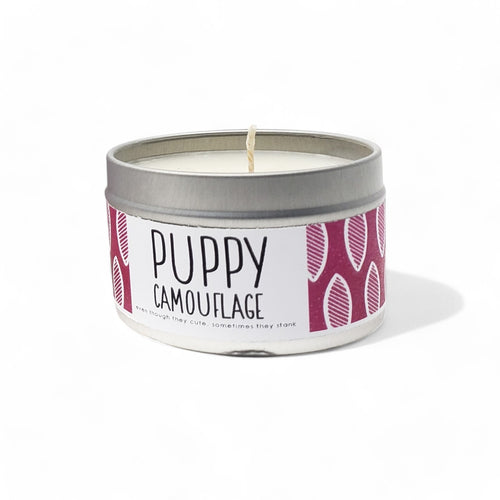 Puppy Camouflage Candle - 4oz