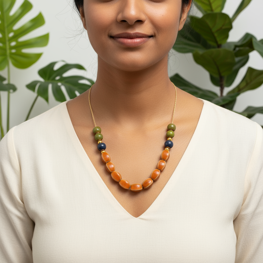 Rahma Porcelain Ceramic Necklace