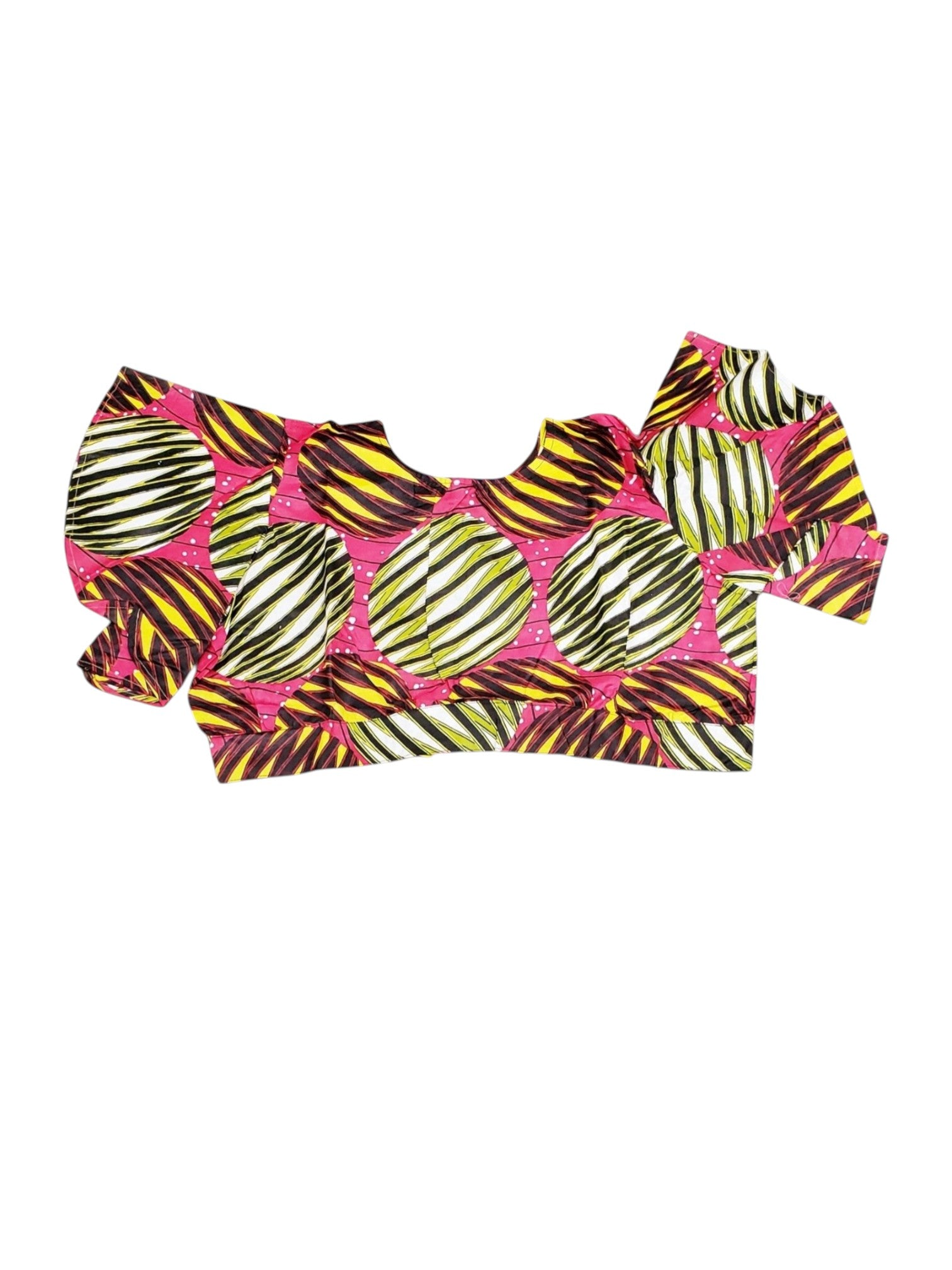 Roza Ankara Fabric Crop Top
