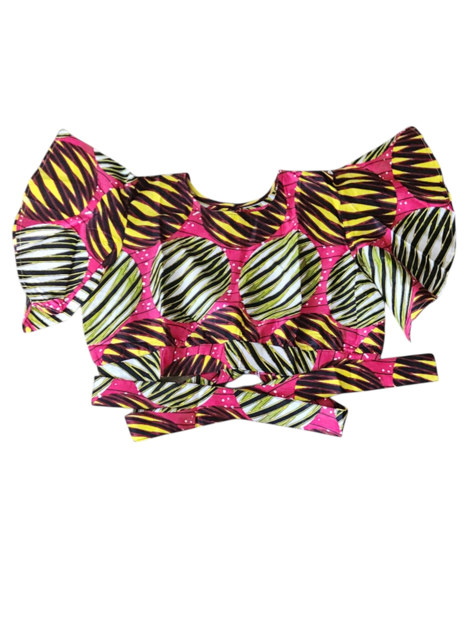 Roza Ankara Fabric Crop Top