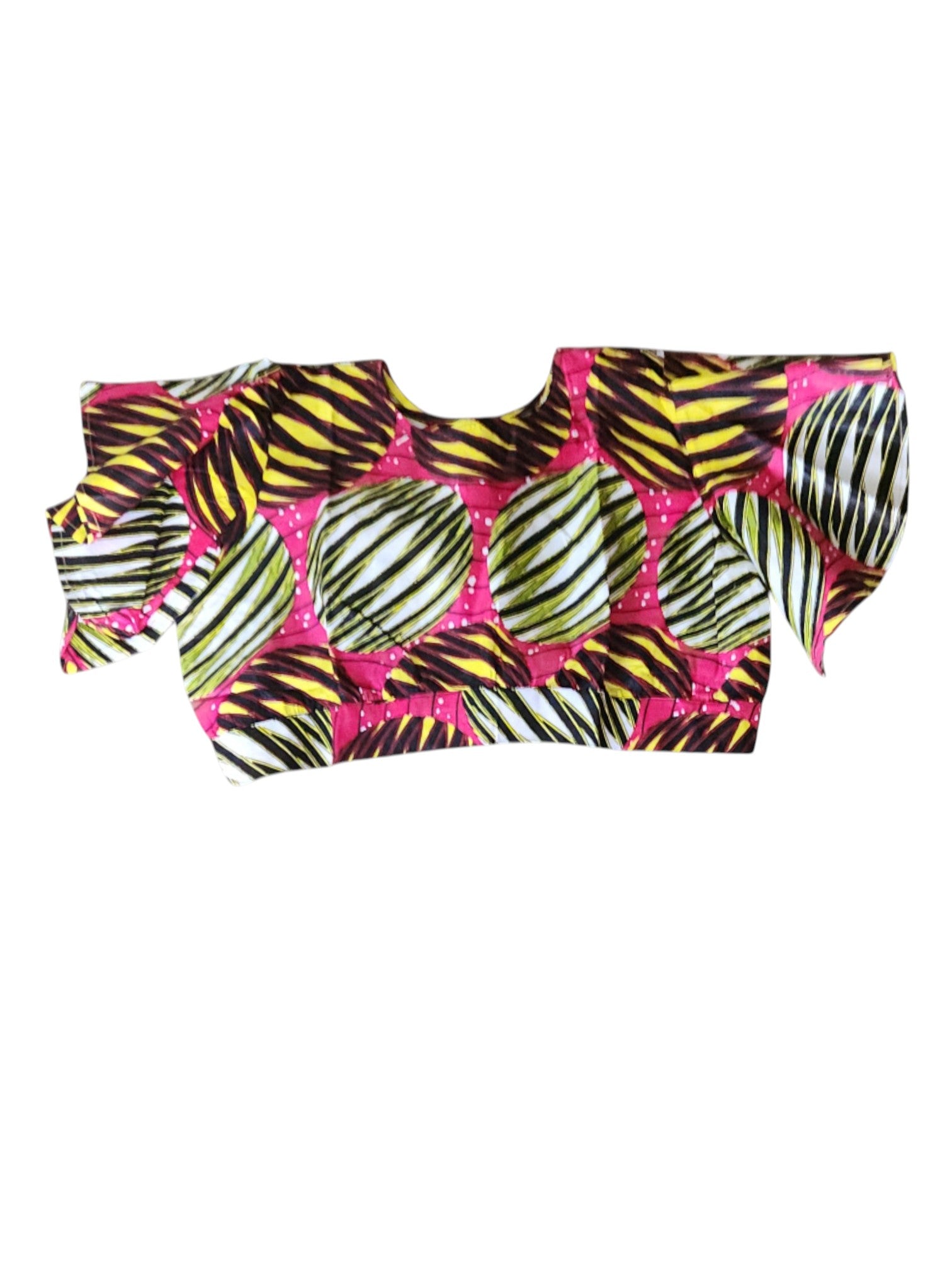 Roza Ankara Fabric Crop Top