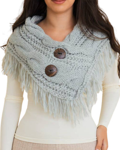 Sage Button-Up Shoulder Warmer