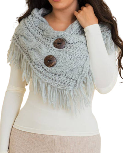 Sage Button-Up Shoulder Warmer