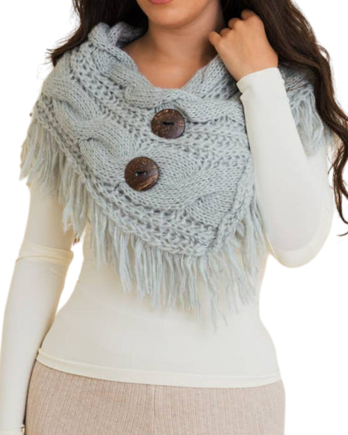 Sage Button-Up Shoulder Warmer