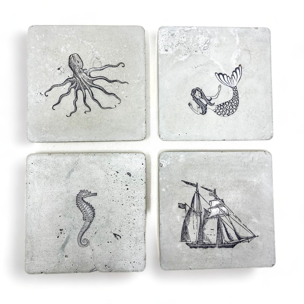 Nautical Concrete Coasters