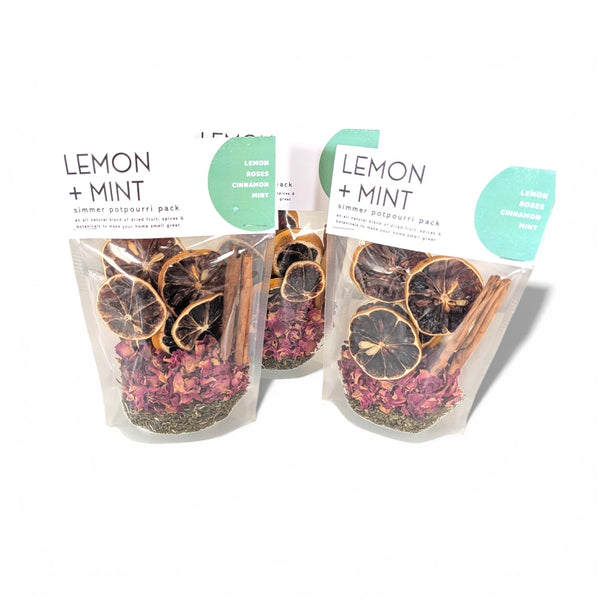 Stovetop Potpourri Kit - Lemon + Mint