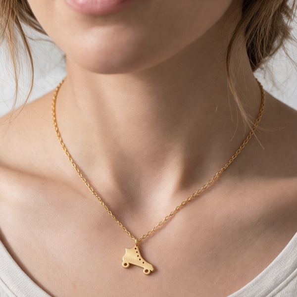 Skate Time Pendant Necklace