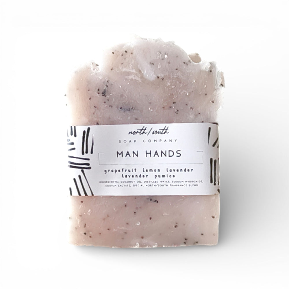 Man Hands Natural Soap