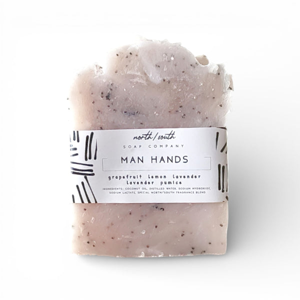 Man Hands Natural Soap