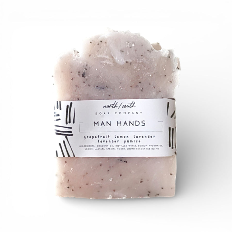 Man Hands Natural Soap