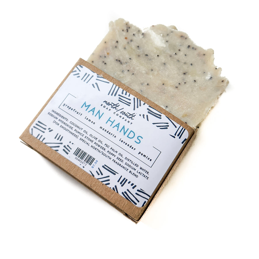 Man Hands Natural Soap