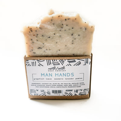 Man Hands Natural Soap