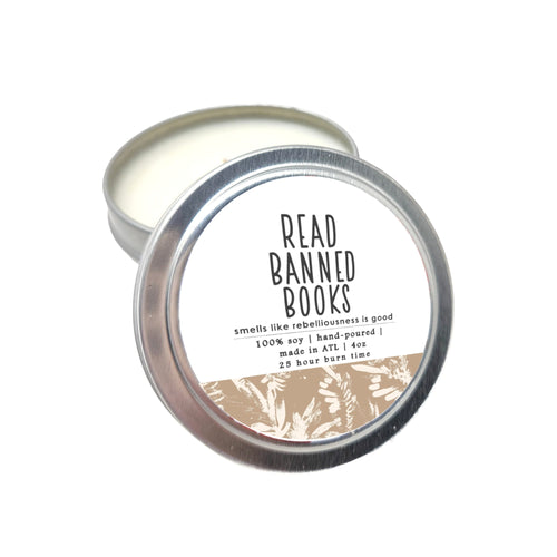 Read Banned Books Candle - 4oz