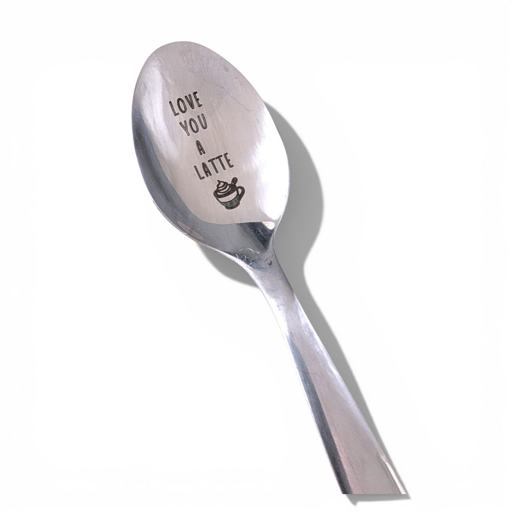 Engraved Spoon - Love You a Latte