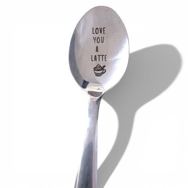 Engraved Spoon - Love You a Latte