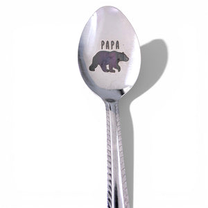 Engraved Spoon - Papa Bear