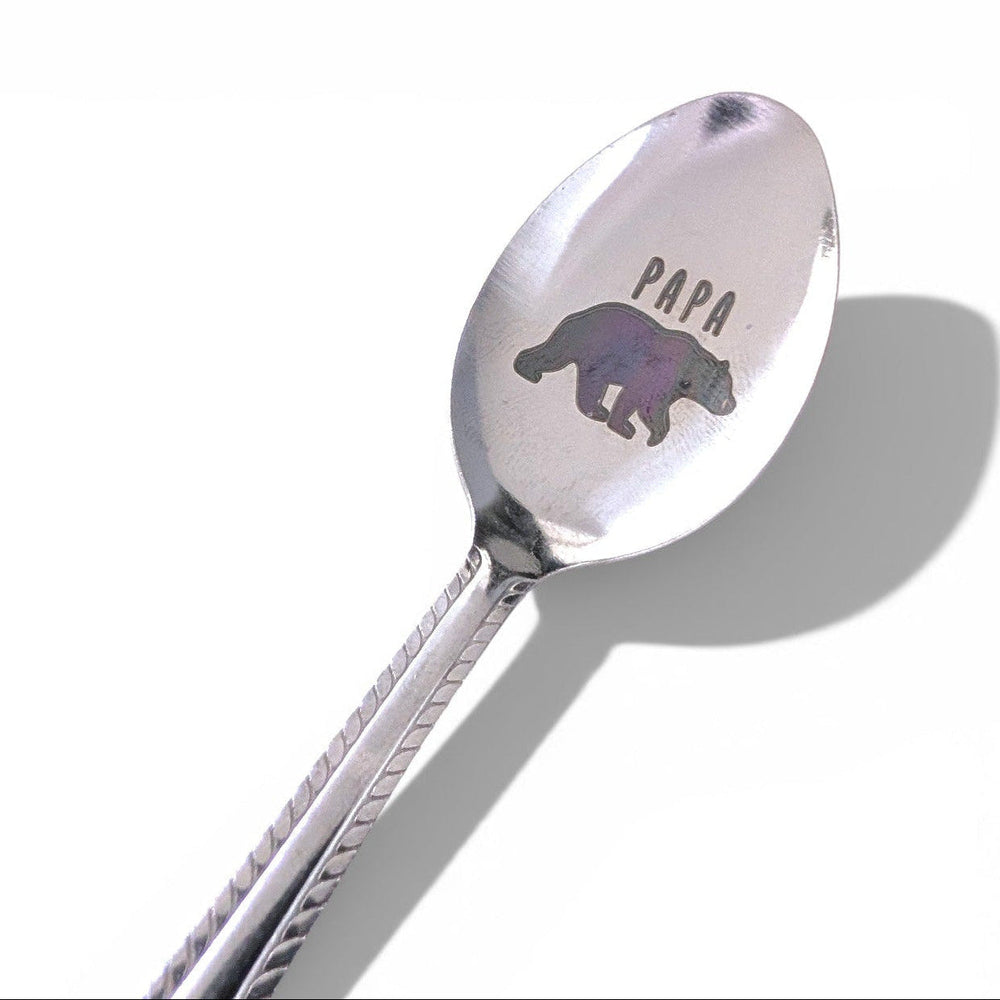 Engraved Spoon - Papa Bear