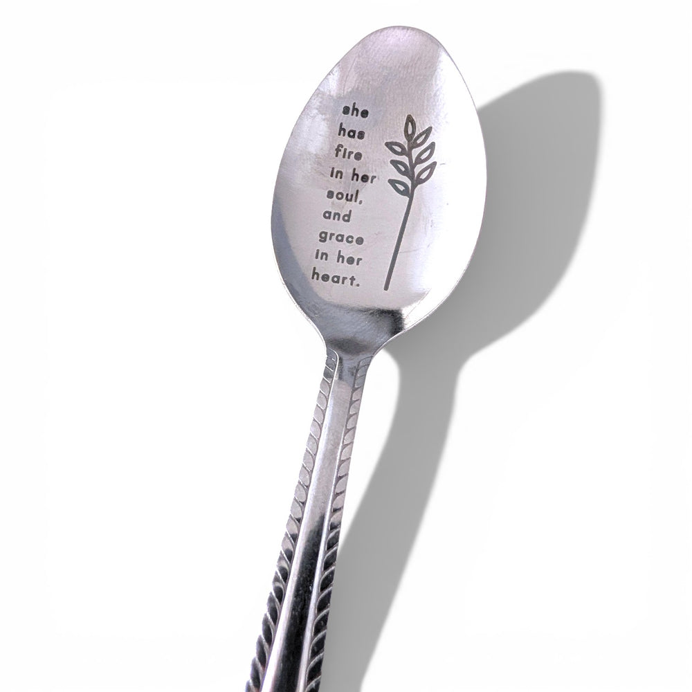 Engraved Spoon - She Has Fire in Her Soul