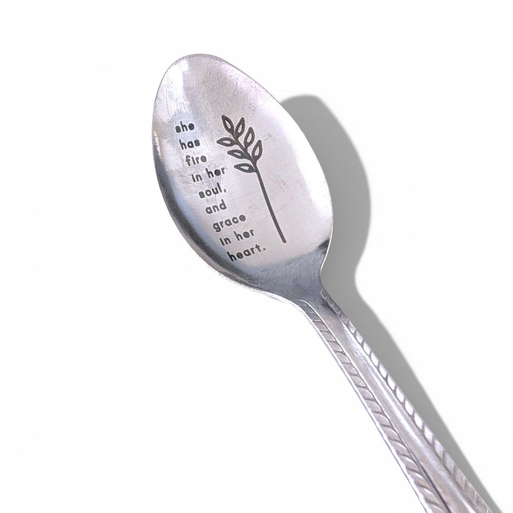 Engraved Spoon - She Has Fire in Her Soul