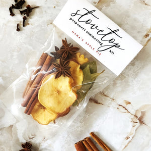 Stovetop Simmering Potpourri Kit - Warm Apple Pie