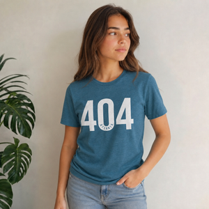 404 ATLANTA T-Shirt - White Print