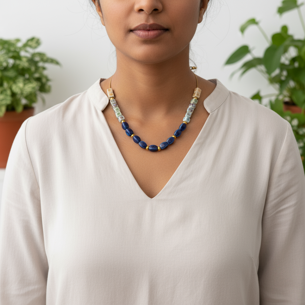 Tahira Porcelain Ceramic Necklace