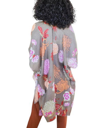 Floral Motif Kimono