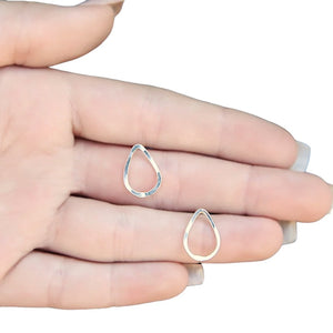 Medium Teardrop Studs - sterling silver