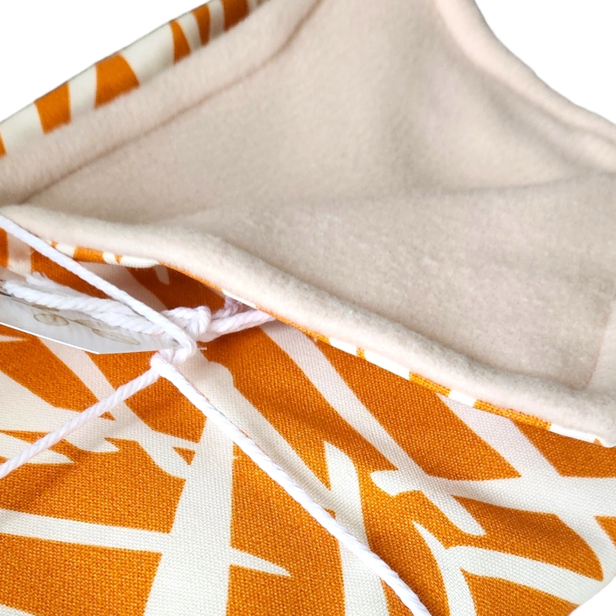 Large Baby Blanket - Orange Abstract