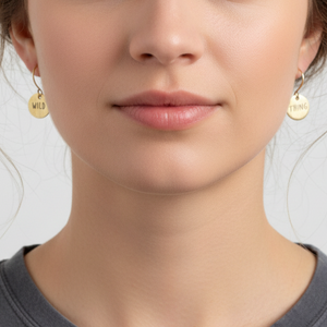 Telling Short Quote Earrings - Make Magic