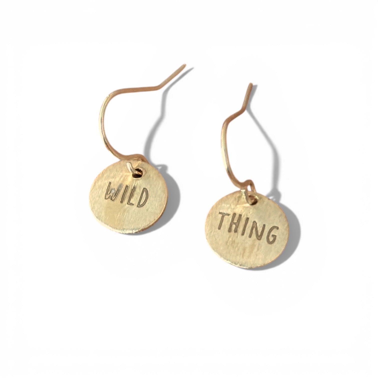 Telling Short Quote Earrings - Wild Thing