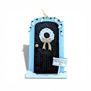Tiny Door Doornament - black door
