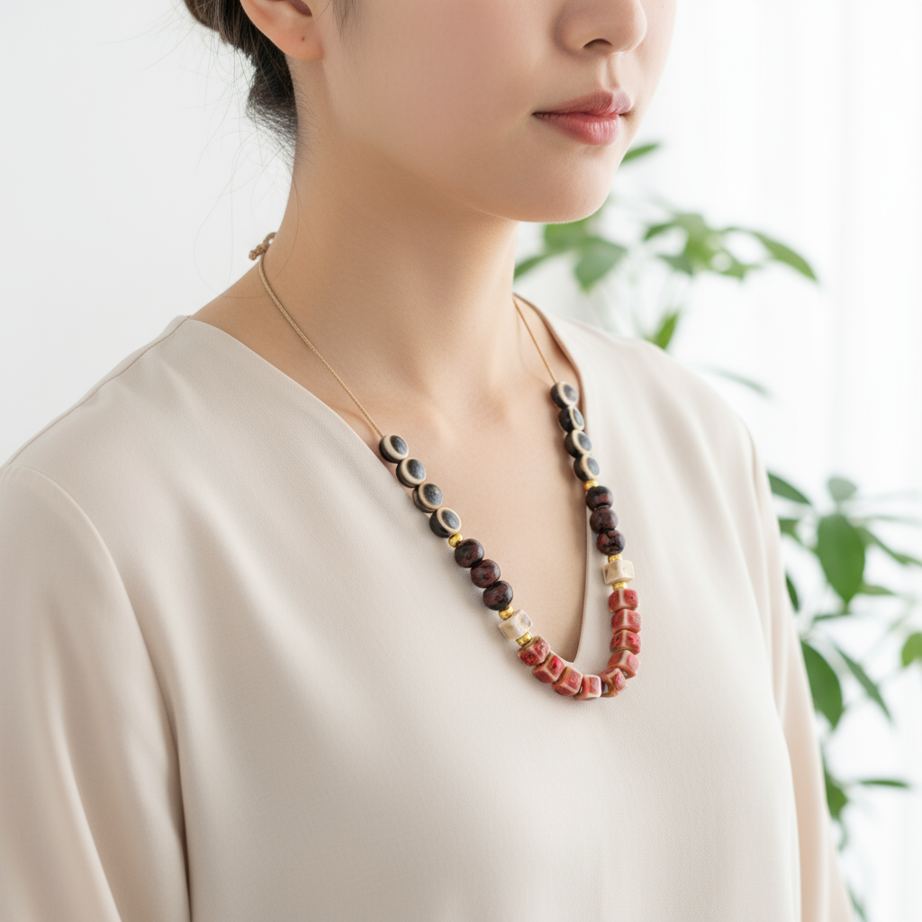 Uba Porcelain Ceramic Necklace