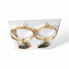 Nova Gemstone + Brass Earrings