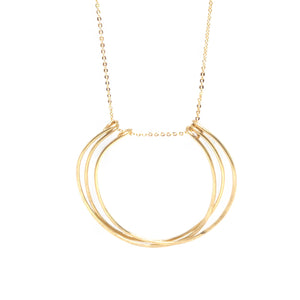 Sabine Hand-hammered Brass Necklace