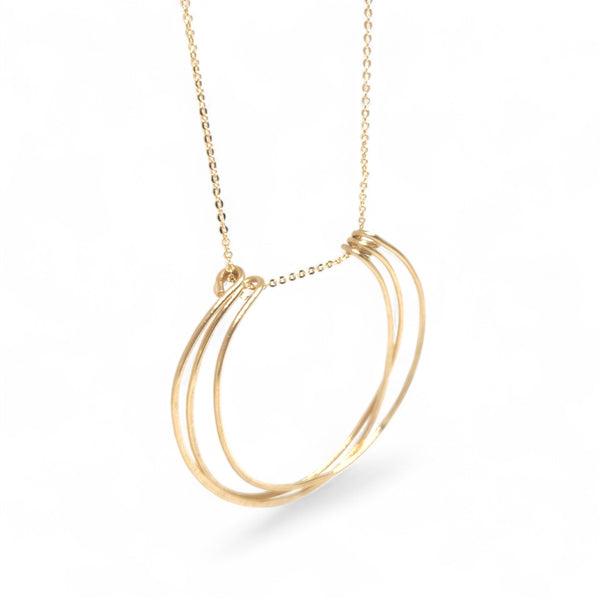 Sabine Hand-hammered Brass Necklace