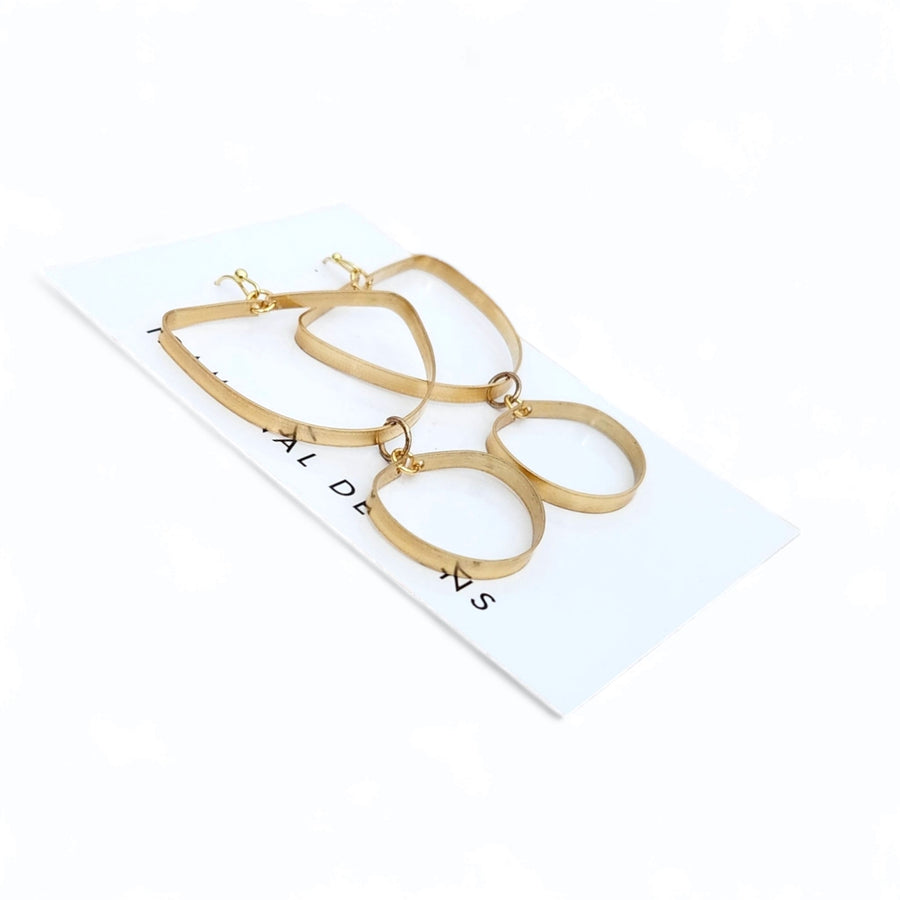Delilah Brass Earrings