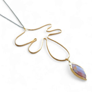 Hanging Frond Necklace