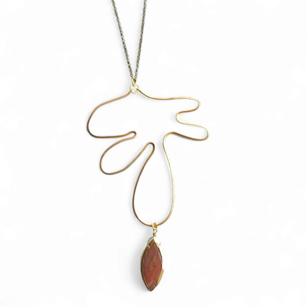 Hanging Frond Necklace